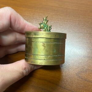 Vintage Brass stamp roll holder for desktop